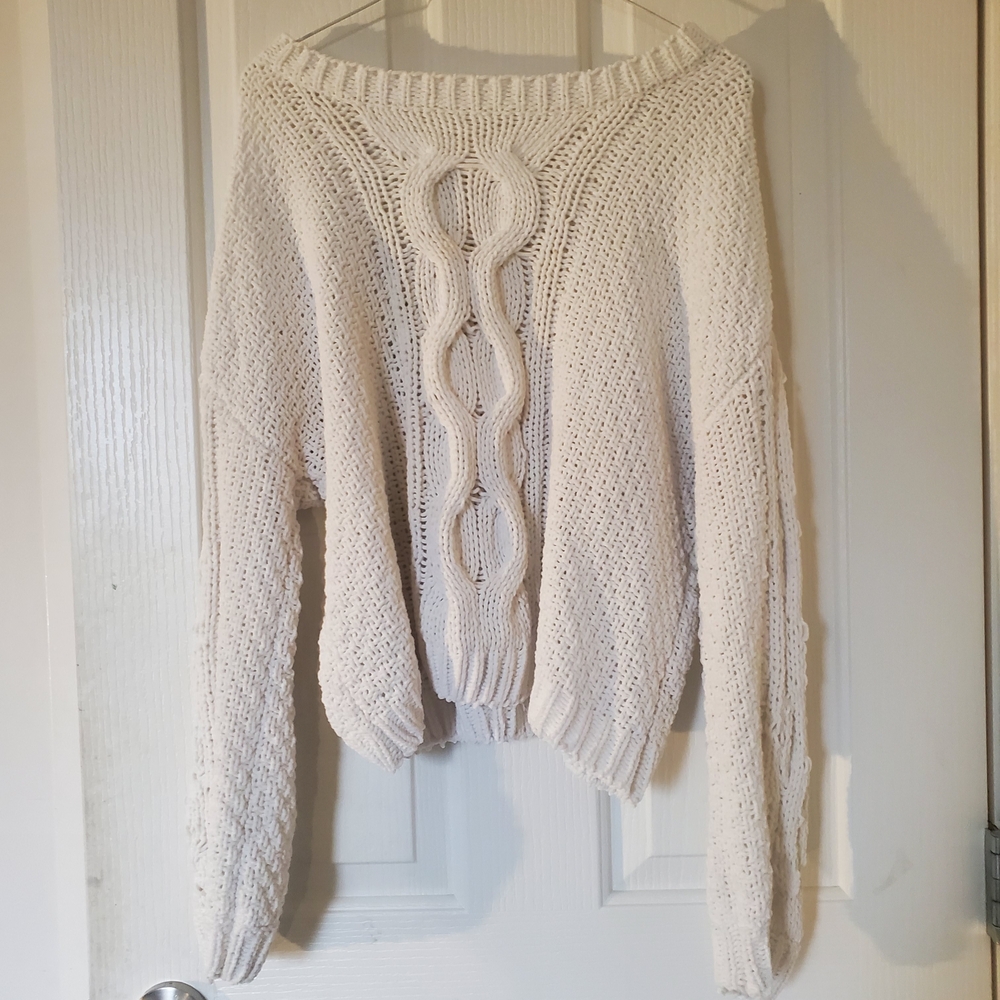Garage Off-White Cozy Fall Knit Sweater
